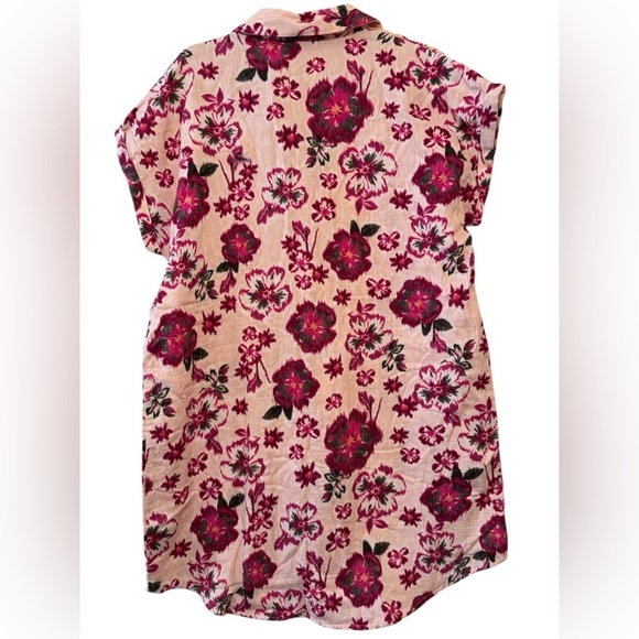 Berkley Jensen Gauze Shirt Dress M - Picture 2 of 7